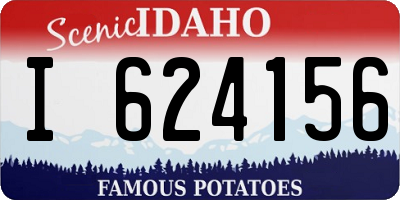 ID license plate I624156