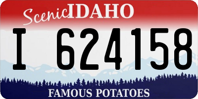 ID license plate I624158