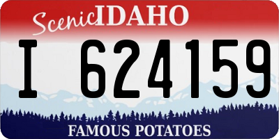 ID license plate I624159