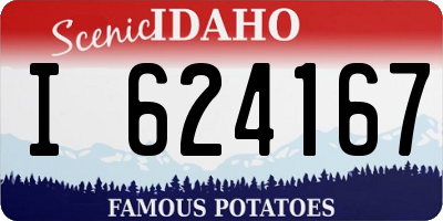 ID license plate I624167