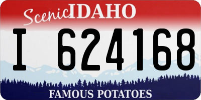 ID license plate I624168