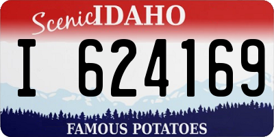 ID license plate I624169
