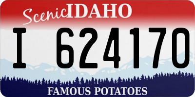 ID license plate I624170