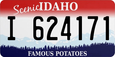 ID license plate I624171