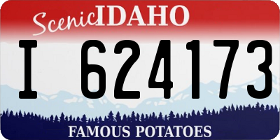 ID license plate I624173