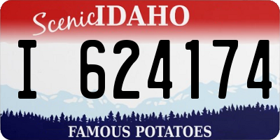 ID license plate I624174