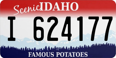 ID license plate I624177