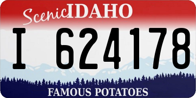 ID license plate I624178