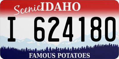 ID license plate I624180
