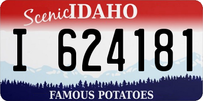 ID license plate I624181