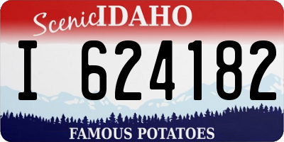 ID license plate I624182