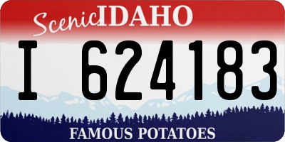 ID license plate I624183