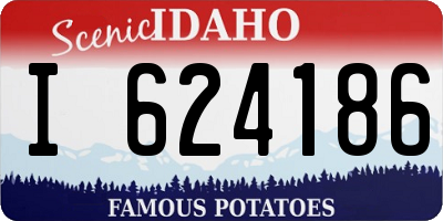 ID license plate I624186