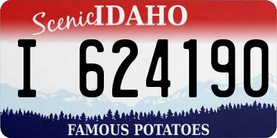 ID license plate I624190