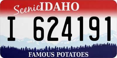ID license plate I624191
