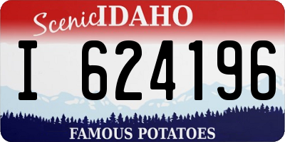 ID license plate I624196