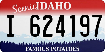 ID license plate I624197