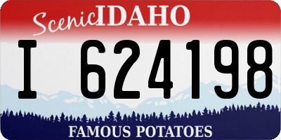 ID license plate I624198