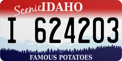 ID license plate I624203