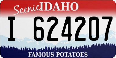 ID license plate I624207