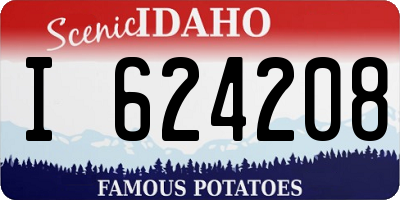 ID license plate I624208