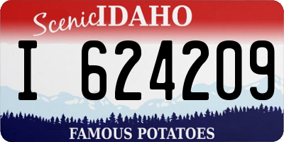 ID license plate I624209