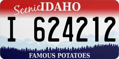 ID license plate I624212