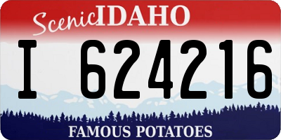 ID license plate I624216