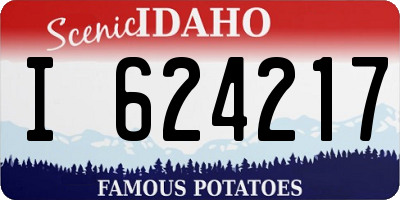 ID license plate I624217