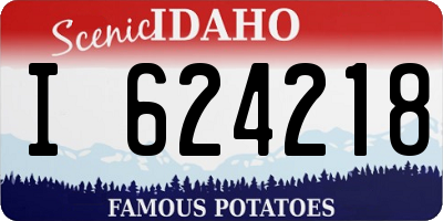 ID license plate I624218