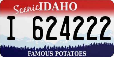 ID license plate I624222