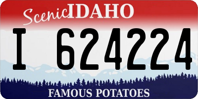 ID license plate I624224