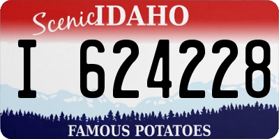 ID license plate I624228
