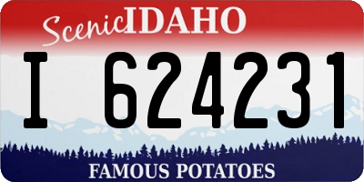 ID license plate I624231