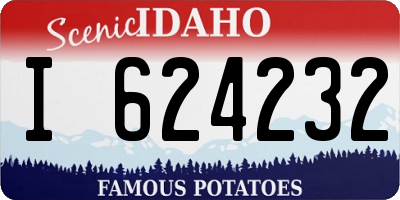 ID license plate I624232