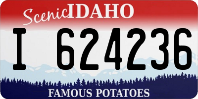 ID license plate I624236