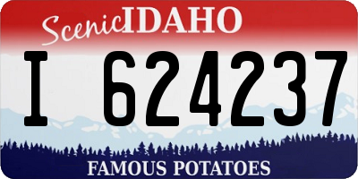 ID license plate I624237