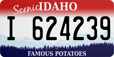 ID license plate I624239