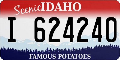 ID license plate I624240