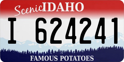 ID license plate I624241