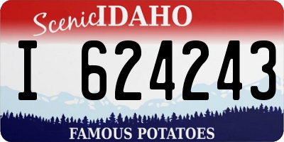 ID license plate I624243