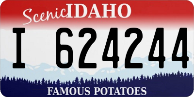 ID license plate I624244