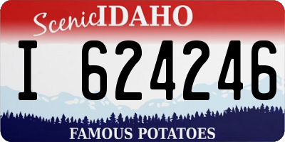 ID license plate I624246