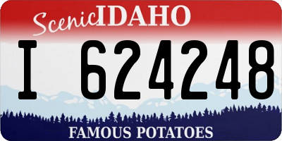 ID license plate I624248