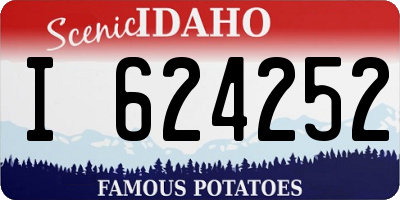ID license plate I624252