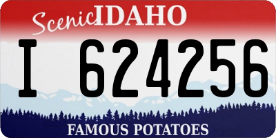 ID license plate I624256