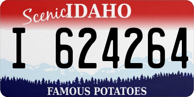 ID license plate I624264