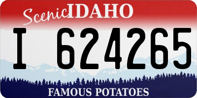 ID license plate I624265