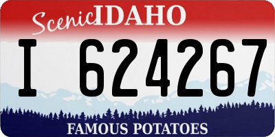 ID license plate I624267