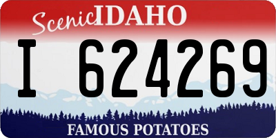 ID license plate I624269